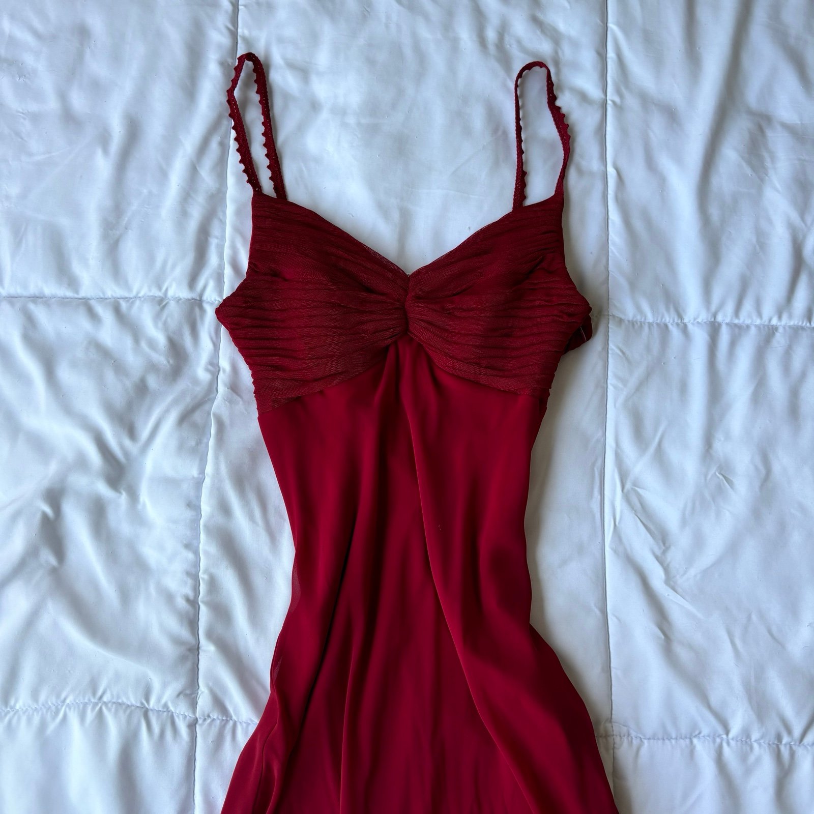 Vintage Sangria Red Midi Dress