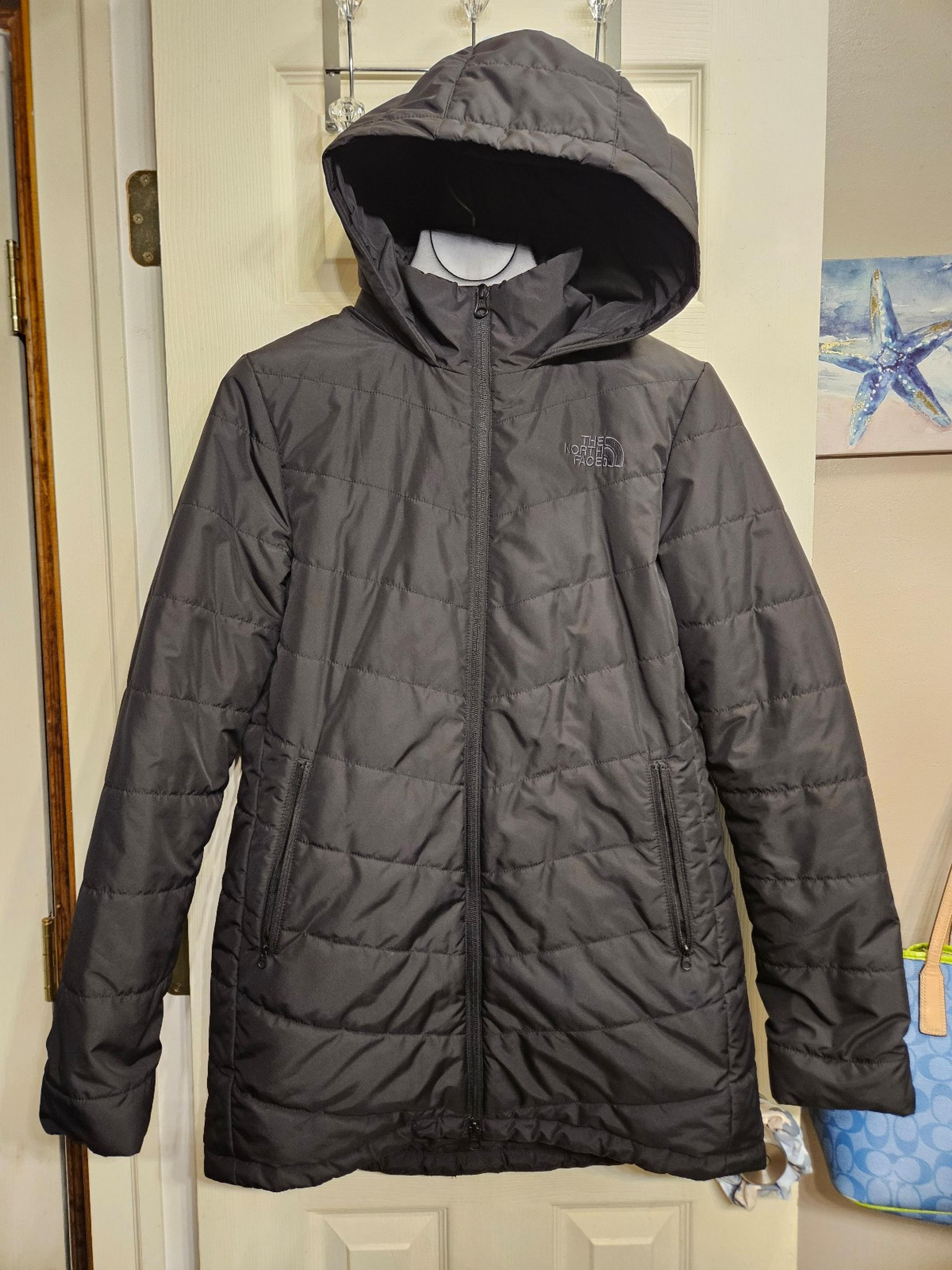 The north face black womens size medium puffer jacket coat