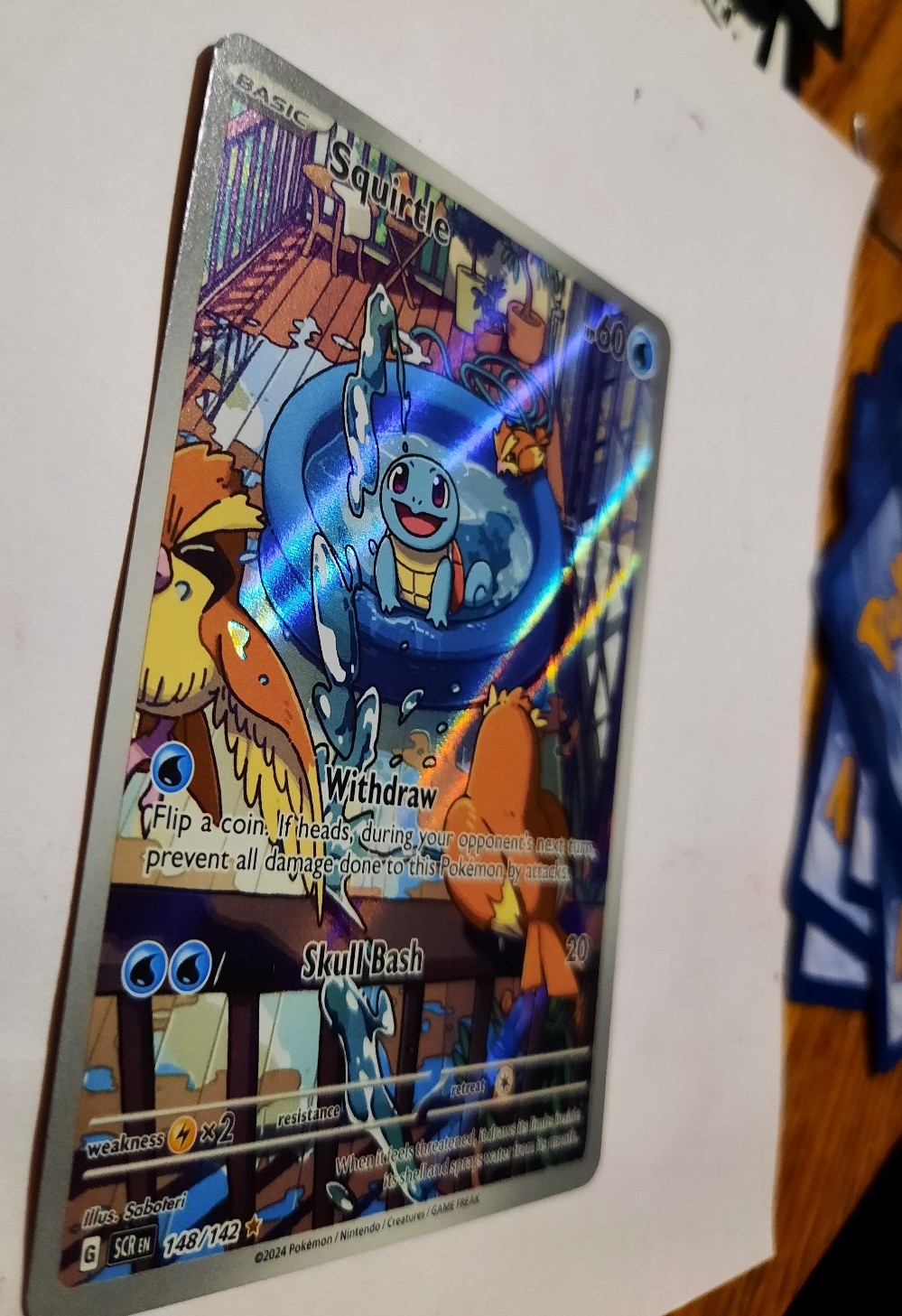 Squirtle - 148/142 SV07: Stellar Crown ILLUSTRATION RARE Squirtle - 148/142 SV07: Stellar Crown ILLUSTRATION RARE