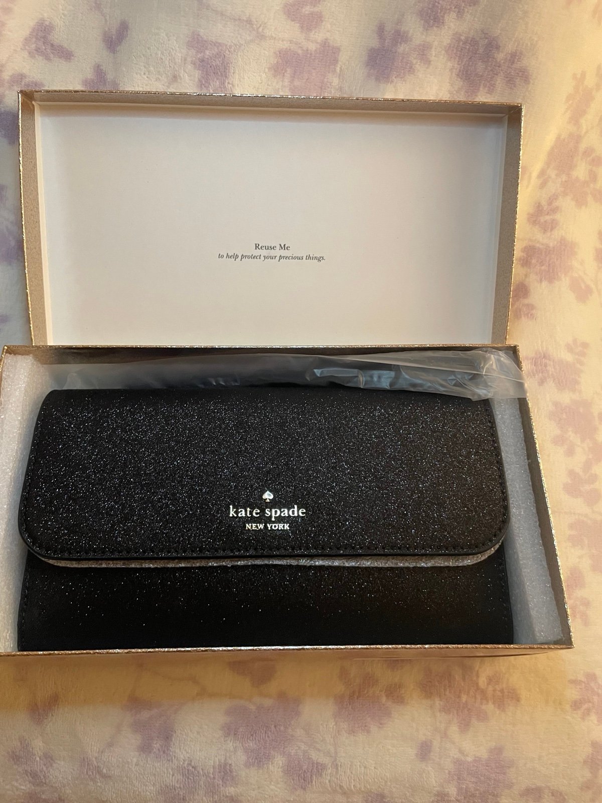 Kate Spade Medium Glitter Flap Phone Wristlet