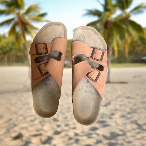 Birkenstock Arizona BS Ginger Brown Sandals EUC Size 44 (11 M, 12 F)