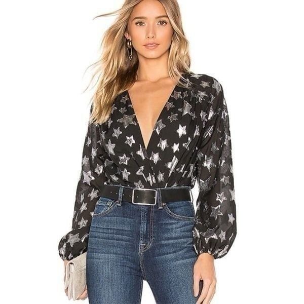 Lovers + friends Jayda Bodysuit in Black Size XS