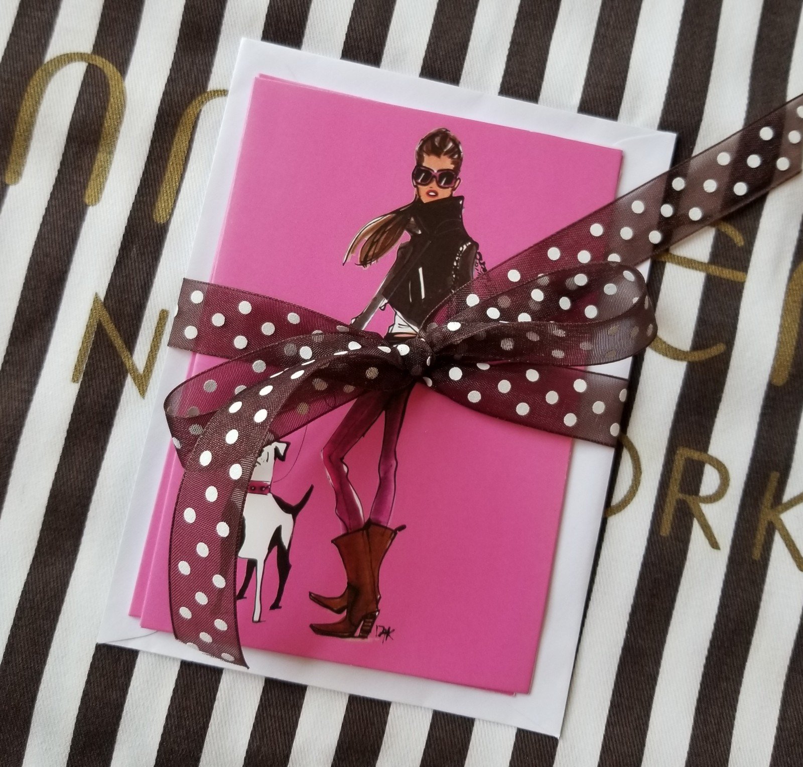 Henri Bendel Illustrator Izak Zenou Bendel Girl Notecards and Envelope Set