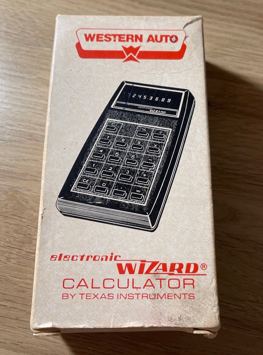 Vintage Texas Instruments TI-1250 Electronic Calculator