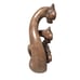 Vintage African Giraffe Family Abstract Sculpture Carved Stone Heavy 10.5 Tall