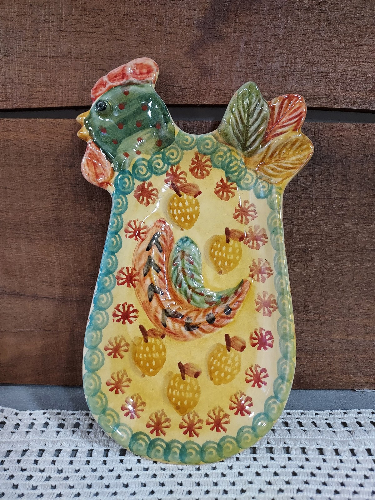 Vintage Tuscan Chicken Trivet