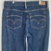 Levi’s 515 Cuffed Capri Dark Wash With Contrasting Belt Loops Size 8