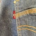 Levi’s 515 Cuffed Capri Dark Wash With Contrasting Belt Loops Size 8