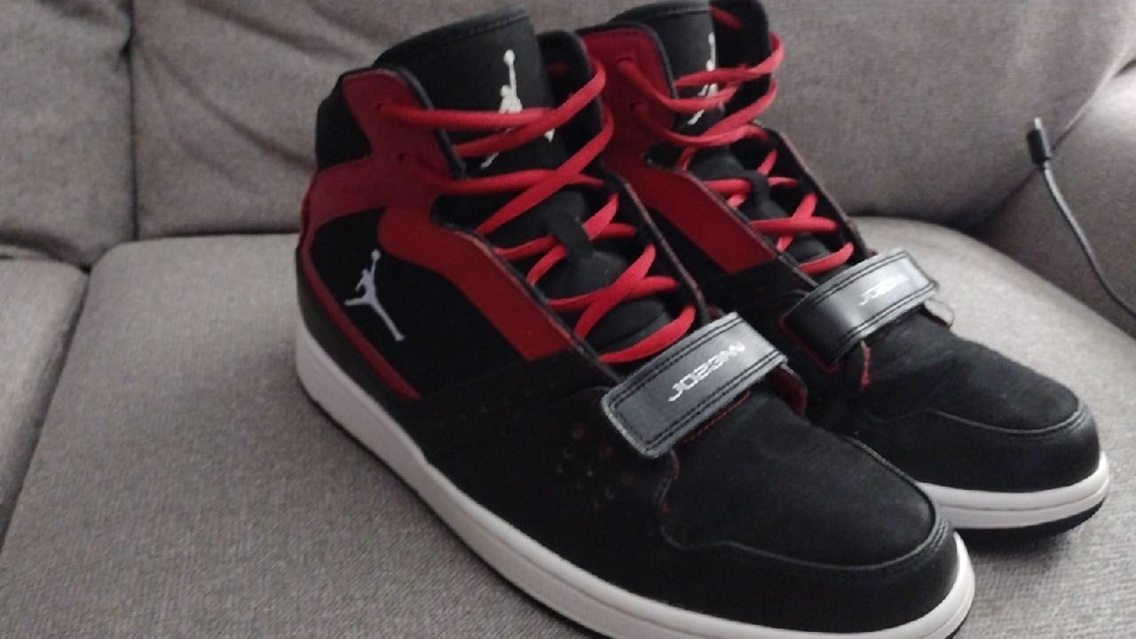 Nike Air Jordan 1 Retro High Strap 'BRED' OG Shoes