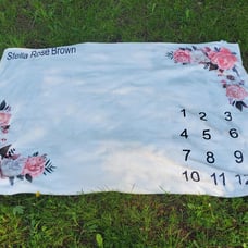 Custom Baby Milestone Blanket