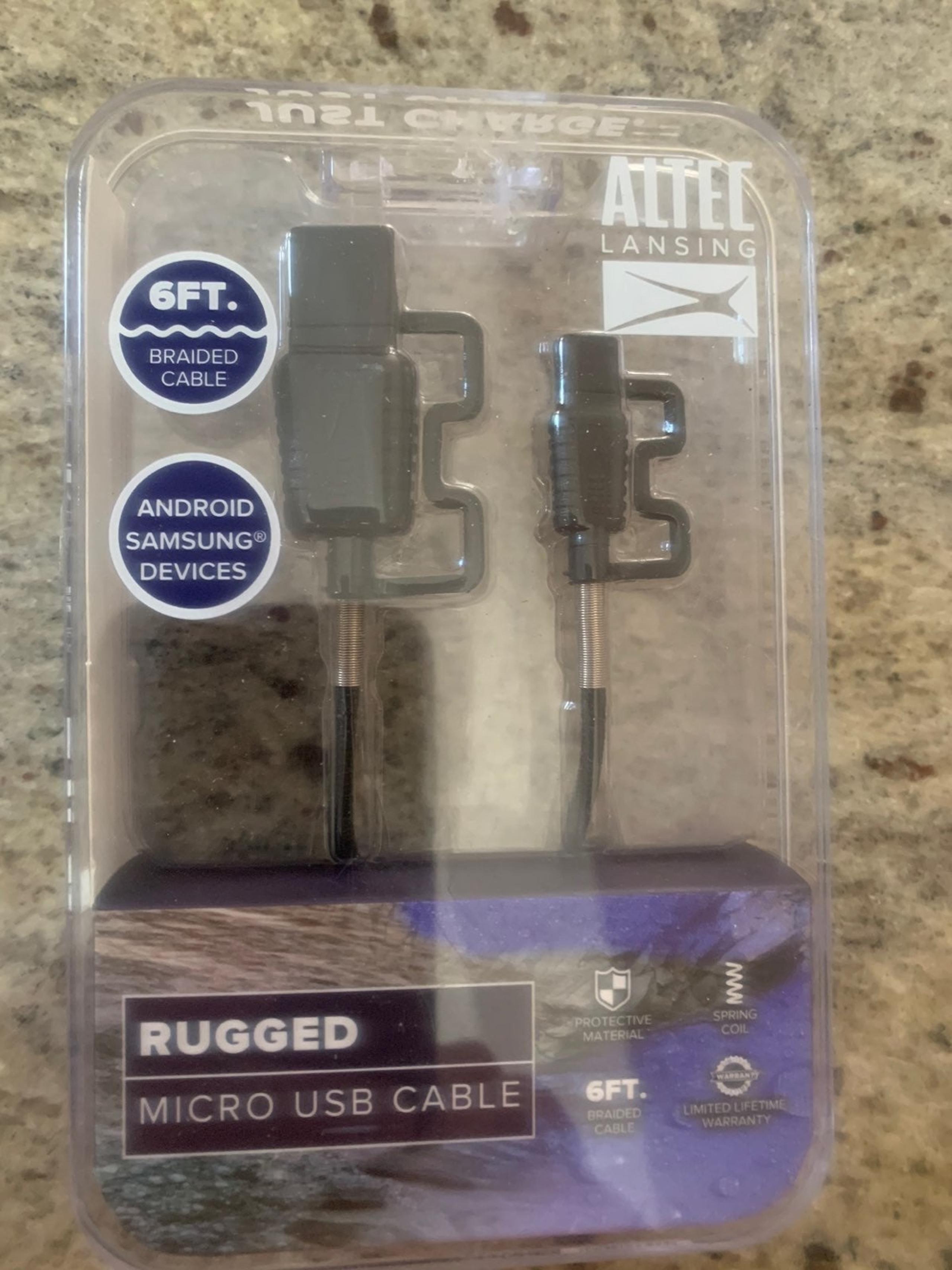 Micro USB cable 6ft- android, samsung FR
