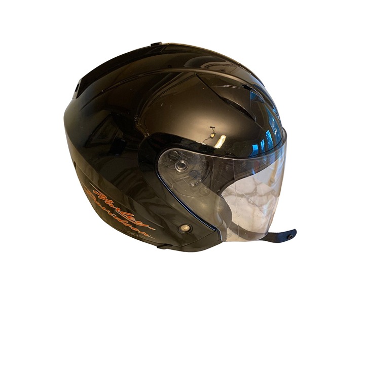 Harley Davidson HD-J1V Black Motorcycle Helmet Size XS