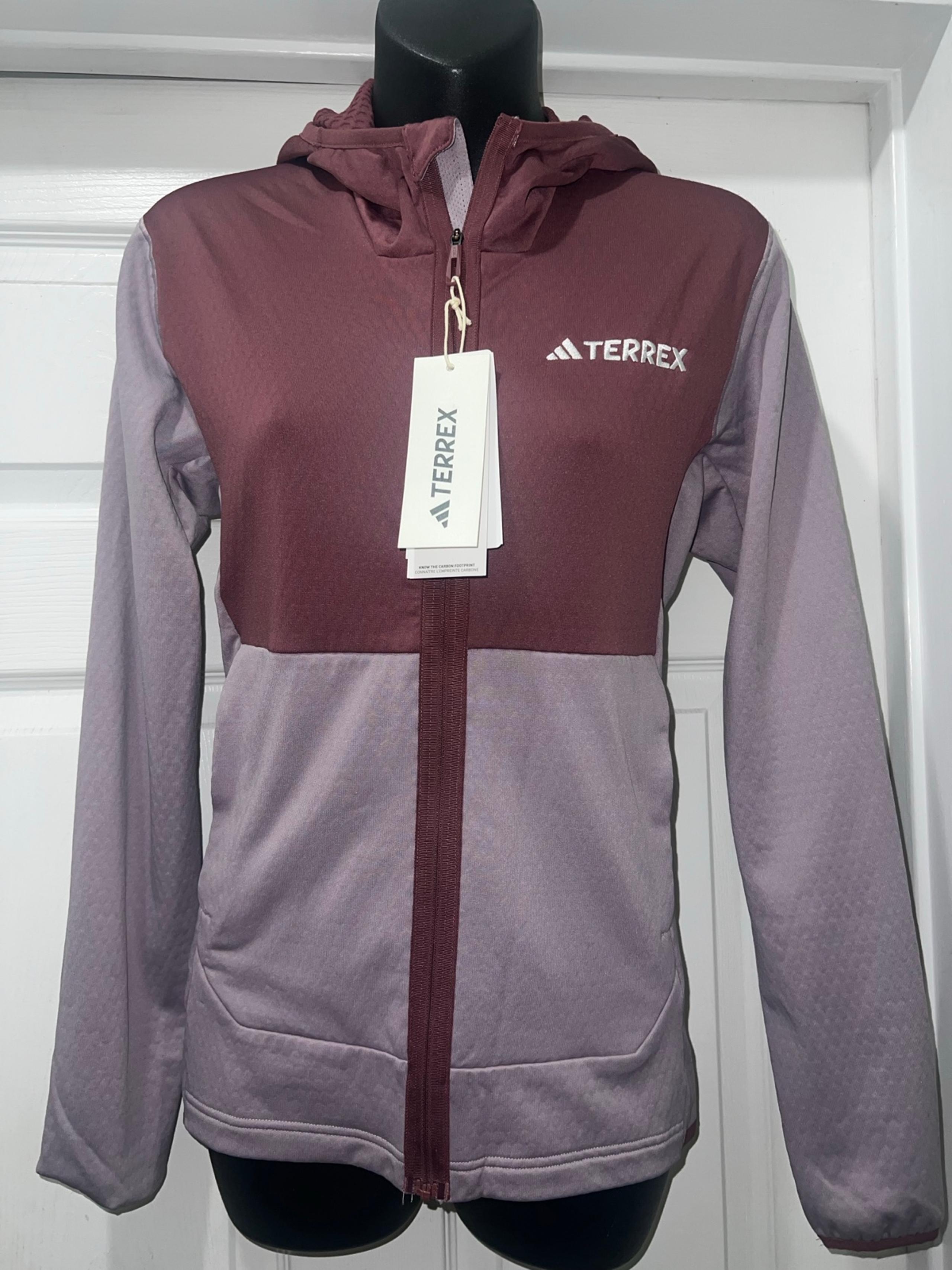New Adidas Jacket Womens Terrex Fleece Climaheat Athleisure Size Small