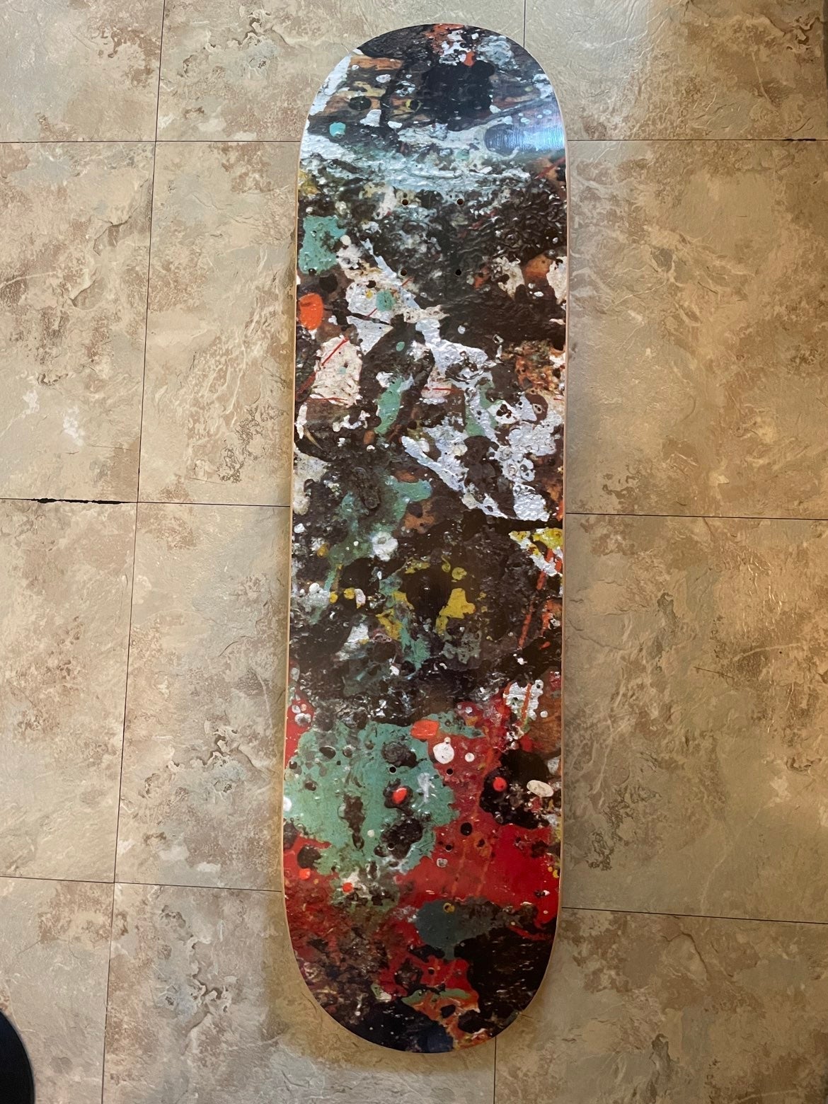 Jackson Pollock x The Hundreds skate deck NEW without wrapping