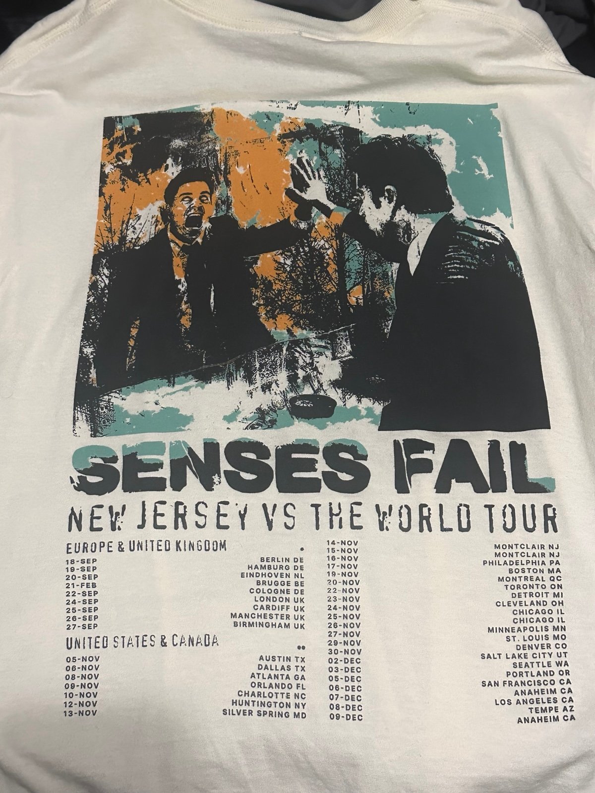 Senses fail world tour tee