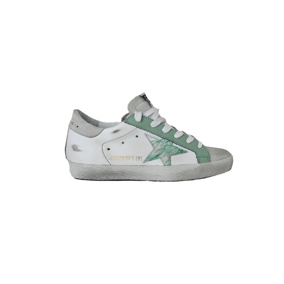 Golden Goose Super Star Classic With List White Sage Ice