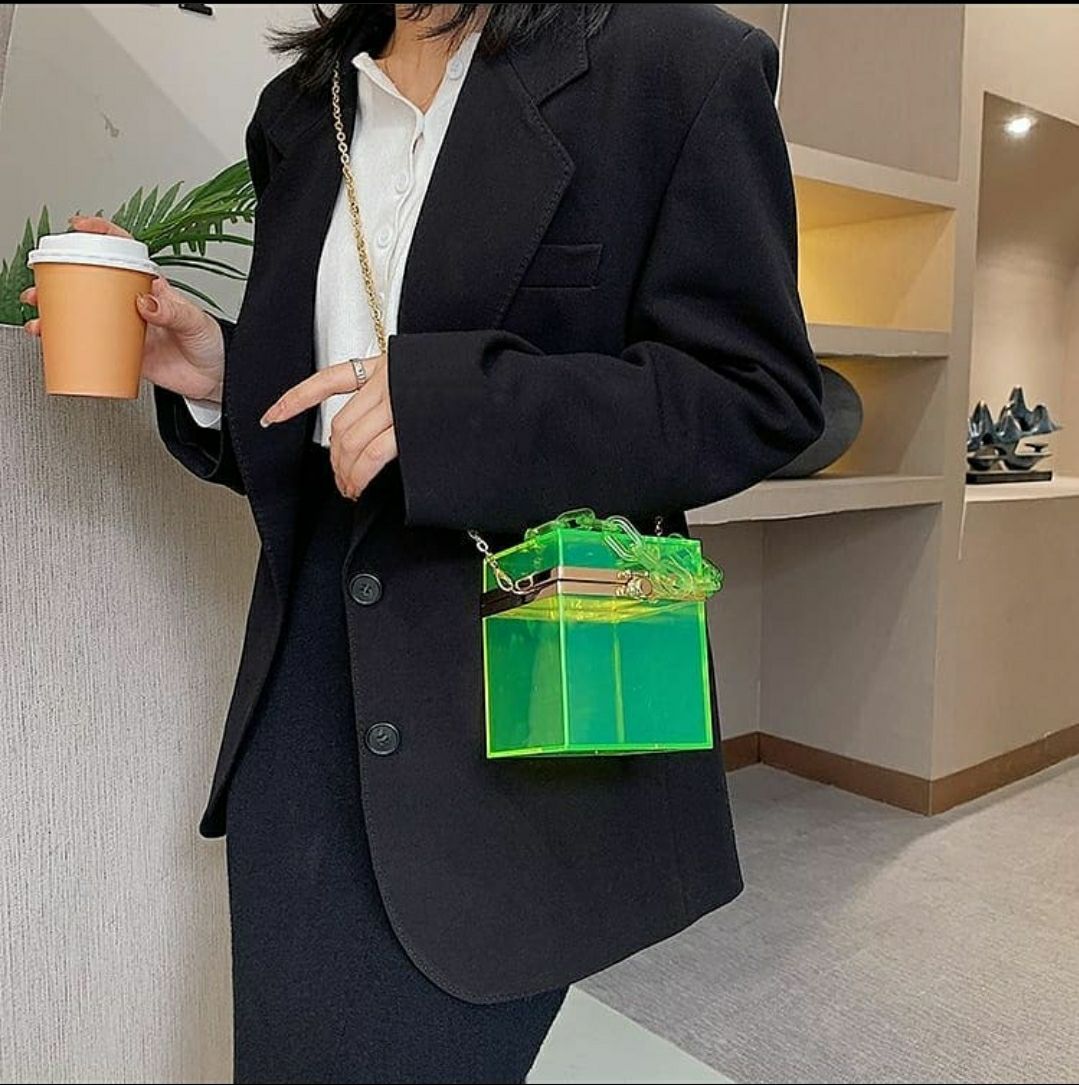Transparent Clear Acrylic Plastic Clutch