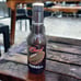 Vintage BUDWEISER BECAUSE ITS FOOTBALL 14 inch tall GLASS BEER BOTTLE