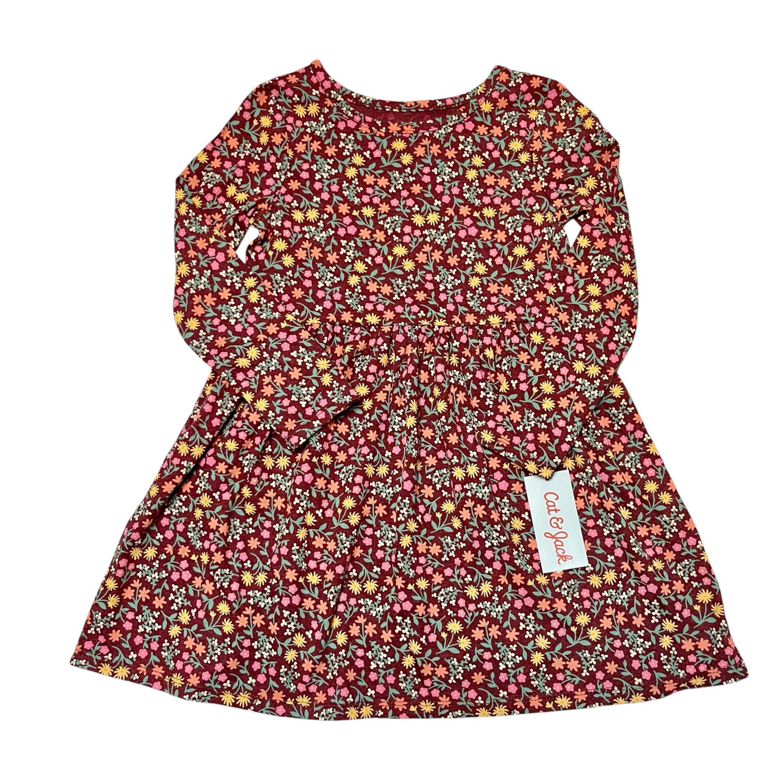 NWT Cat & Jack Floral Print Dress Size 5T