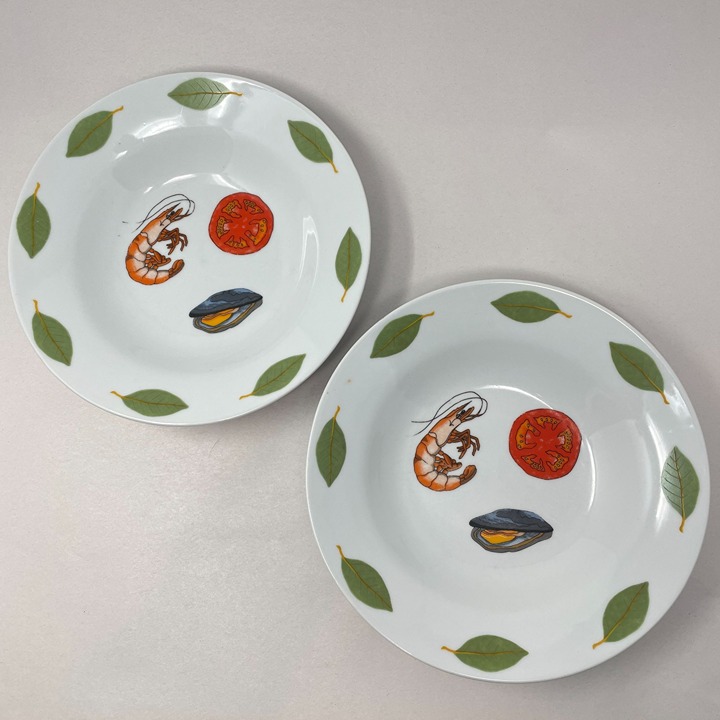 Ma Jilly Gumbo Bowls Set of 2 BIA Cordon Bleu Louisiana Seafood 9 NOLA Creole