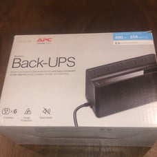 APC / Schneider Battery Back-UPS | 6 Outlet | 450 VA | 255 W | 2.3 Hr | BN450M
