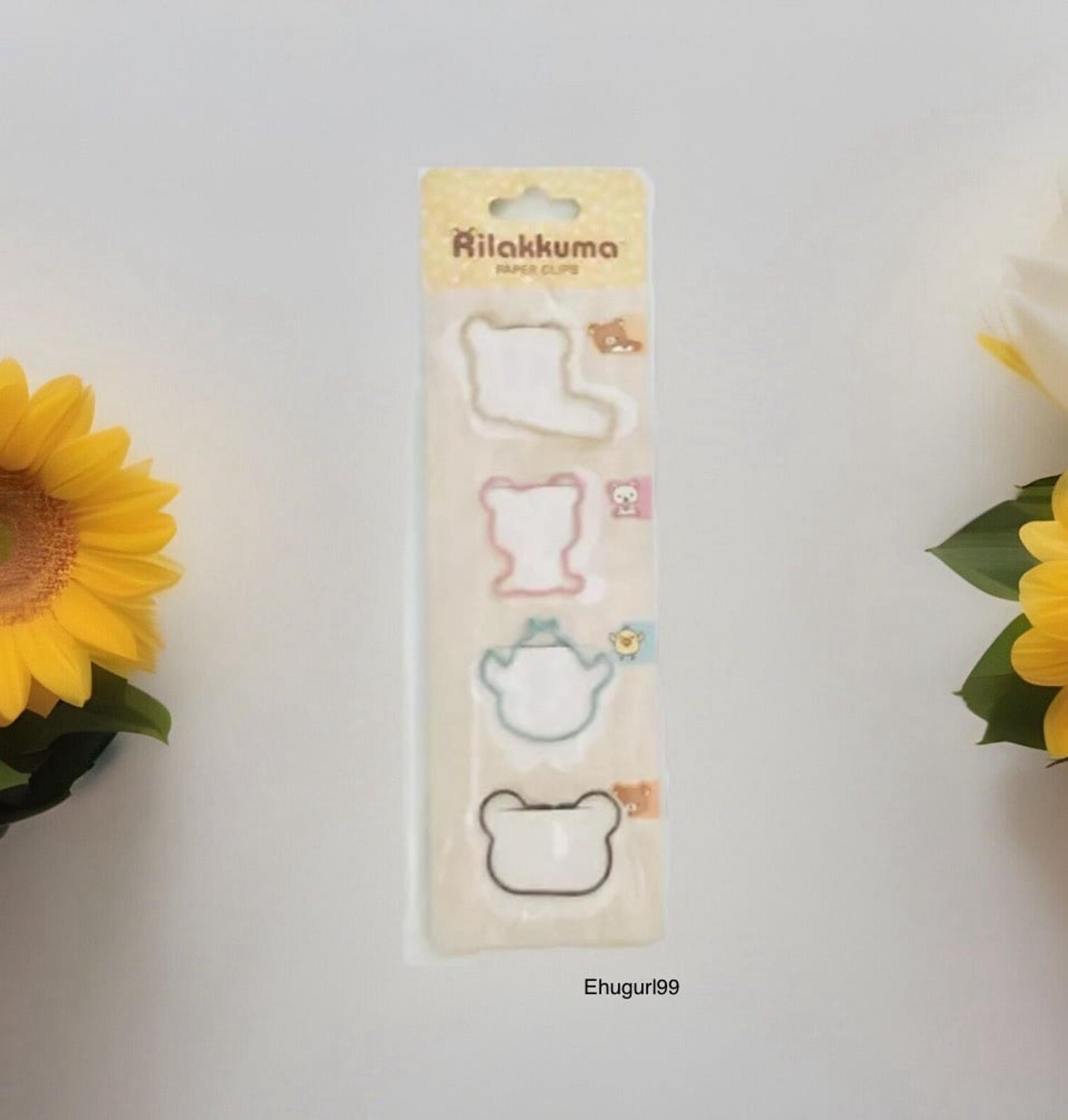 San-X GS9618 RILAKKUMA PAPER CLIPS 4-CLIPS
