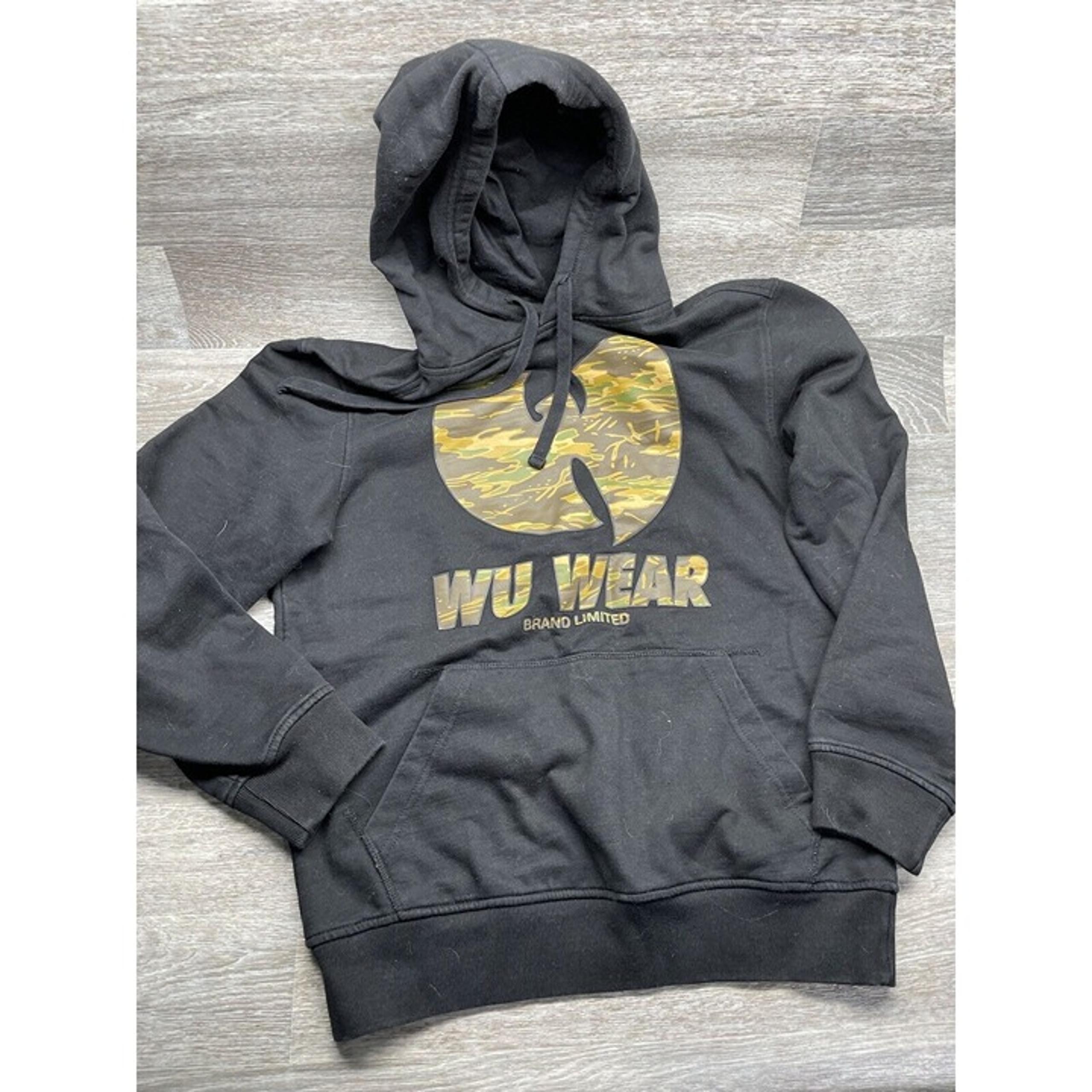 Vintage Wu Tang Clan Wu Wear Camo Hoodie Sweatshirt Rap Mens Size Small