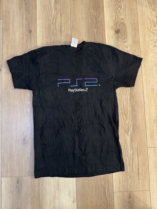 Vintage PlayStation 2 PS2 Logo Video Game Promo Shirt Size M *Never Worn*