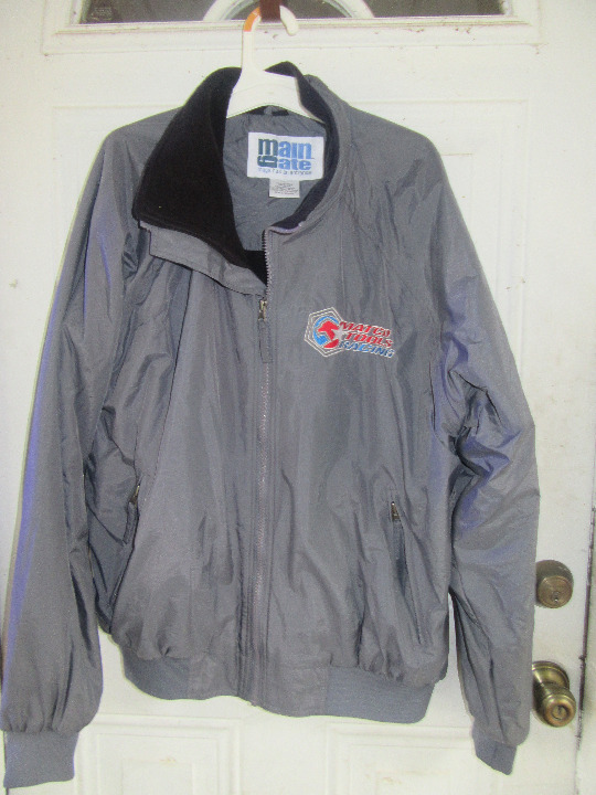 Matco Tools Racing Black Zip Up Jacket Large Coat Fleece Lined SZ Large