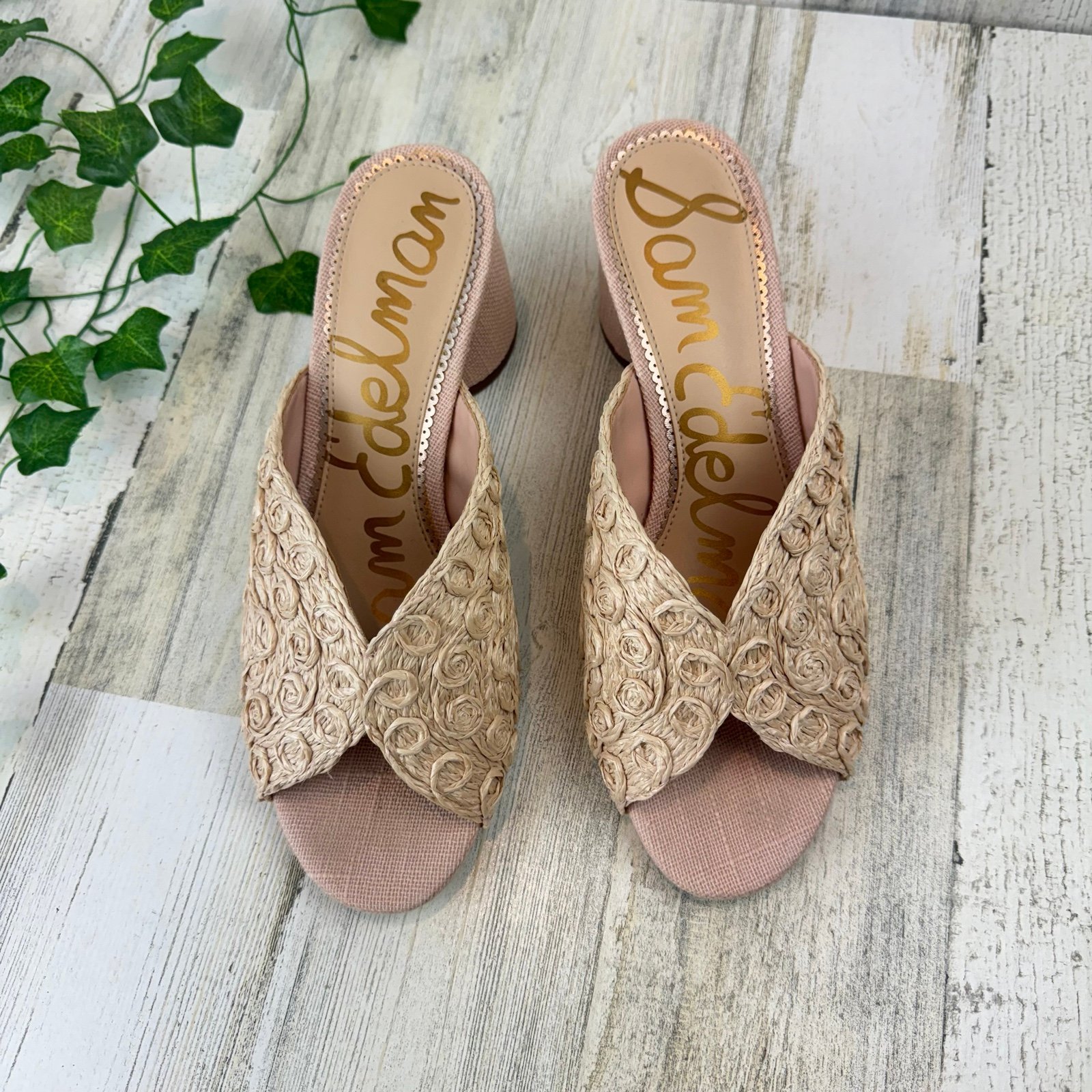 Sam Edelman Sareen woven boho Heeled Mules Size: 9.5