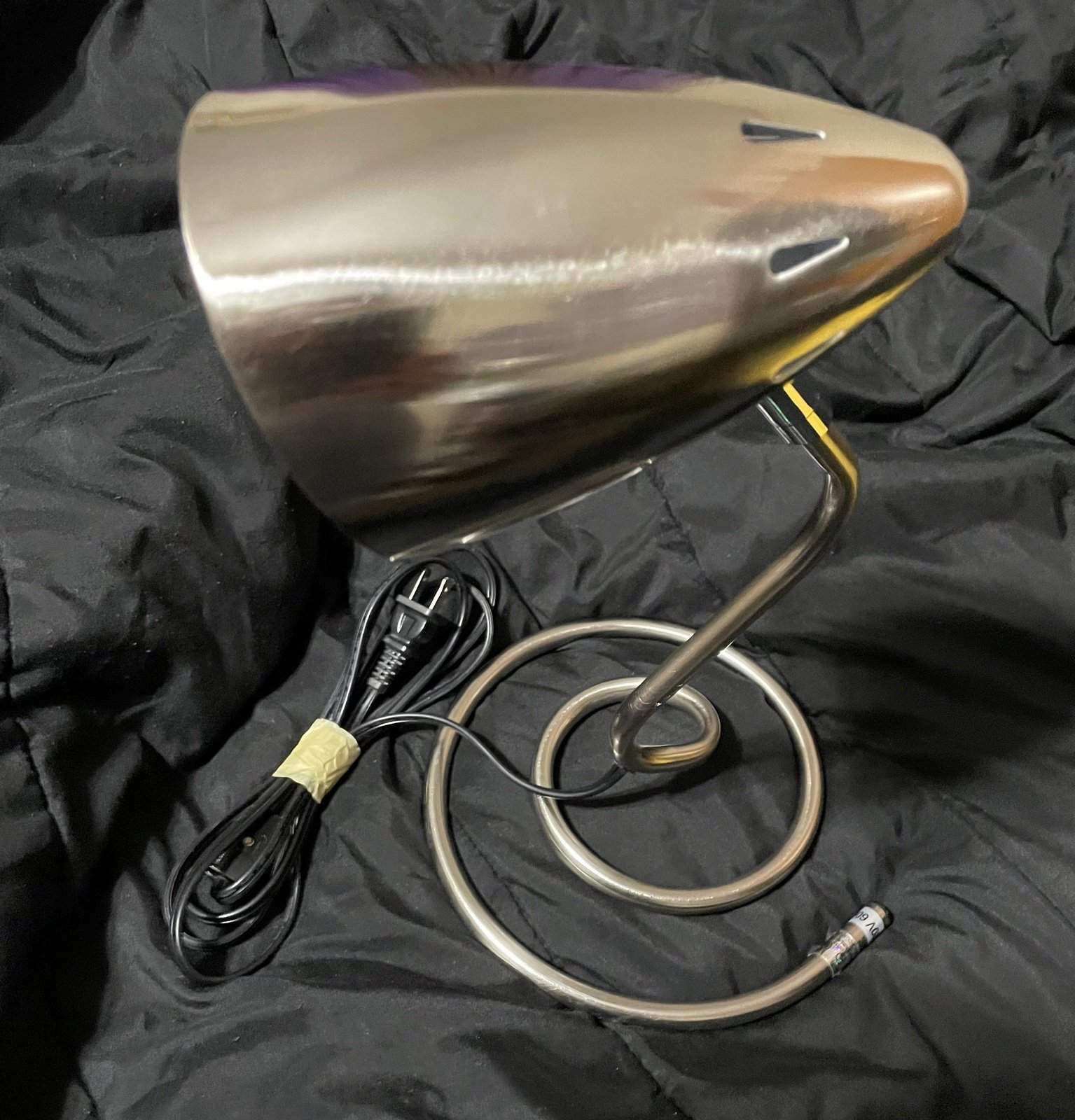 Vintage 1980 twisted lamp