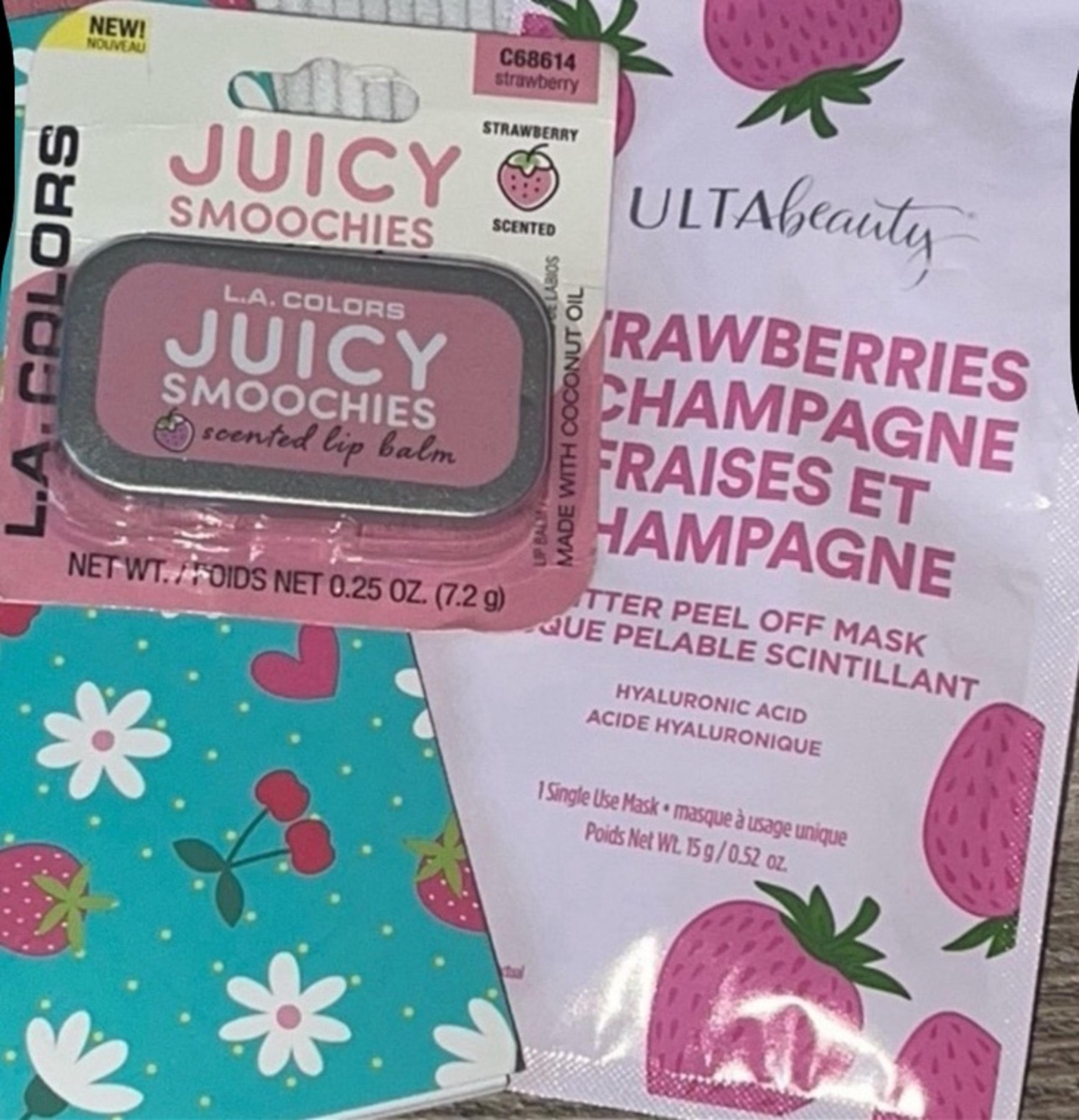 Strawberry Lip Balm & Face Mask Set