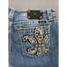 Miss Me Jeans Womens Sz 34 JB5692P5 Medium Wash Embellished Fleur De Lis