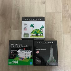 【Brand New, Unassembled】nanoblock Overseas Exclusive 3-piece Set