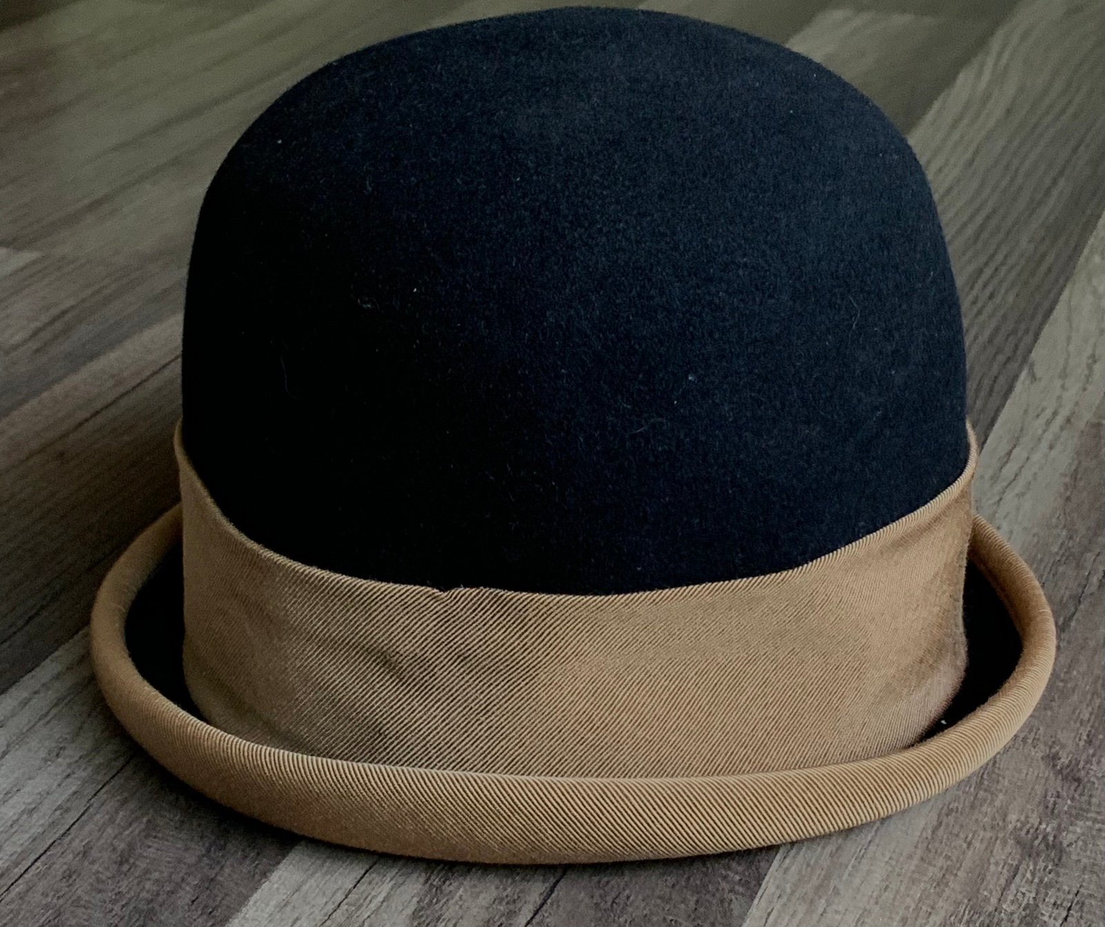 Vtg Stetson Designer Choice Bowler Hat Wool Felt sz small (Sz About 6 3/4) EUC