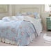 NIP Simply Shabby Chic KING Comforter BELLA Misty Blue 100% Cotton No Shams