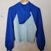 Anthropologie Saturday Sunday Colorblocked Blue Hoodie Lounge Size XS