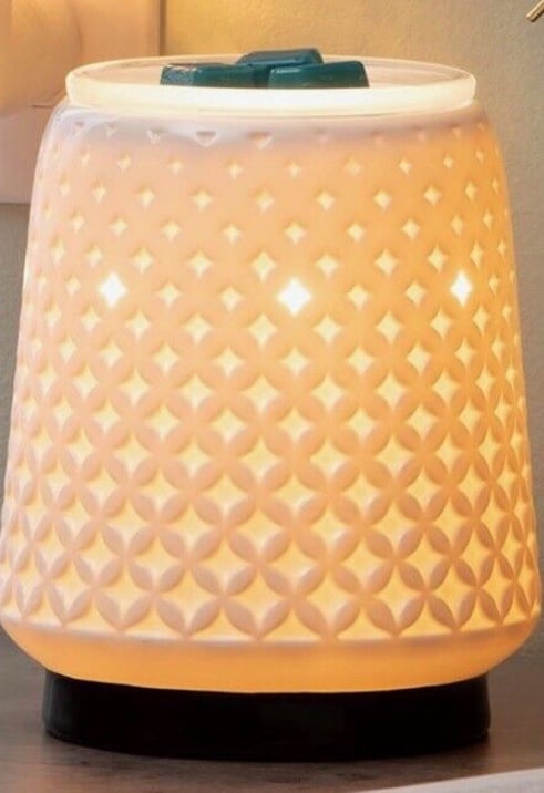 New Scentsy LIGHT FROM WITHIN White Wax Warmer