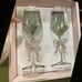 ❤️❤️Cupcakes and cashmere bow wine glasses 2 set total 4