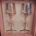 ❤️❤️Cupcakes and cashmere bow wine glasses 2 set total 4