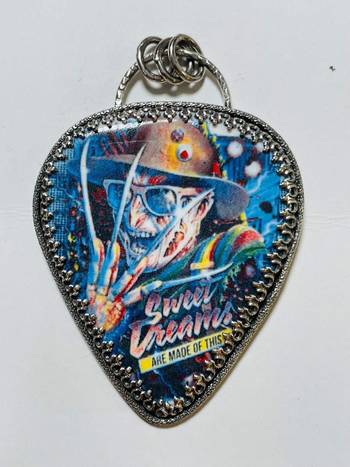 Freddy Krueger Pendant 925 sterling silver with glass Freddy Krueger ARTISAN
