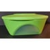 Tupperware 2 IMPRESSIONS Storage Bowls w/ clear windows 5531 lime green 10.5cups
