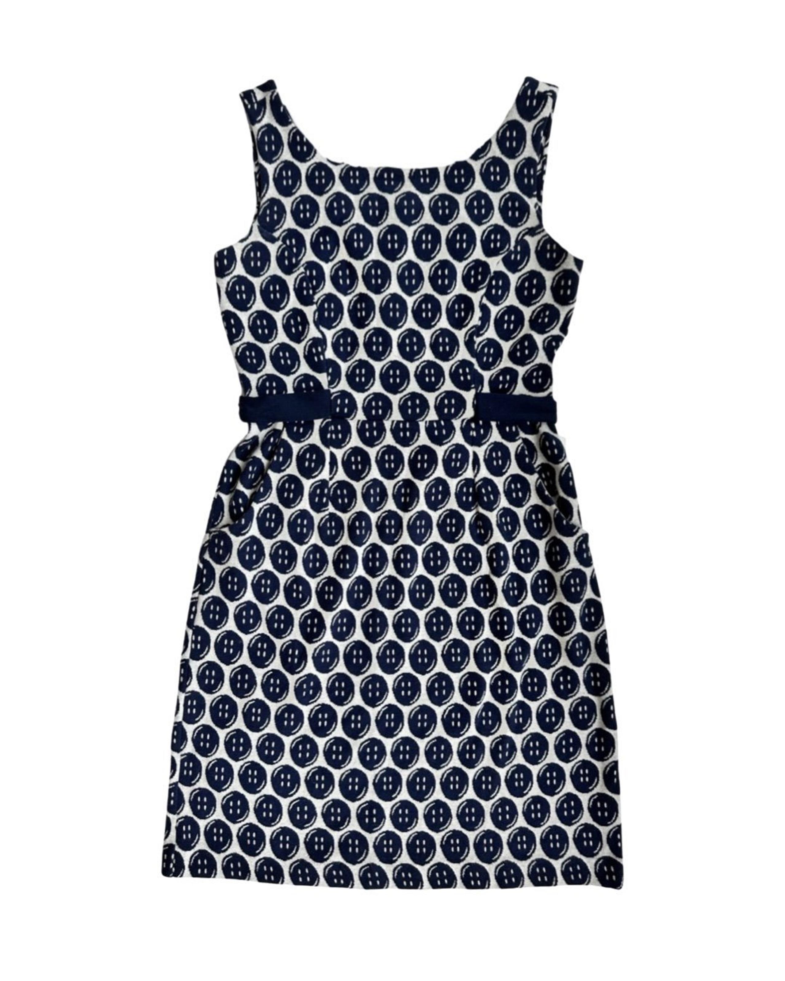 Women’s Size Small Lilly Pulitzer Navy Button Knit Dress