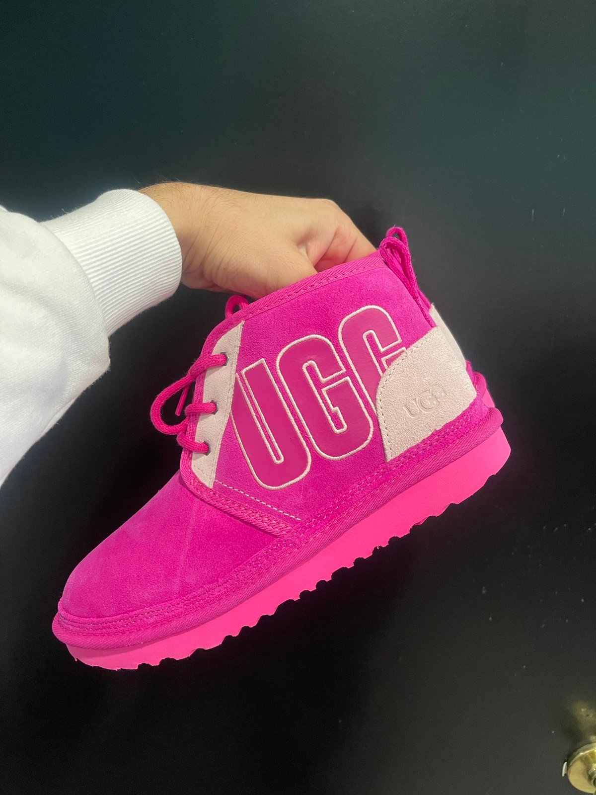 Pink Ugg neumel boots