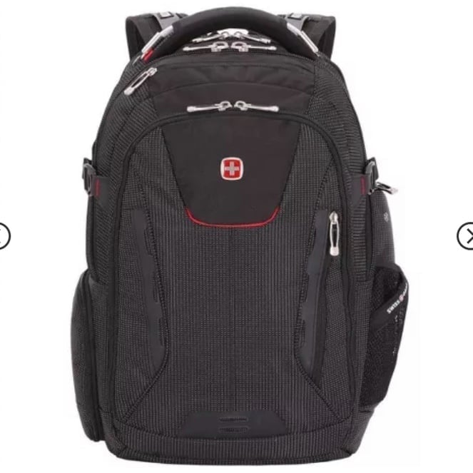 SWISSGEAR Scan Smart TSA Laptop and USB Power Plug 18.5 Backpack - Black