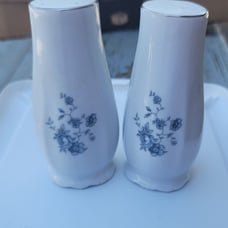 Salt & Pepper Set Blue Garland (Bavarian Backstamp)by JOHANN HAVILAND