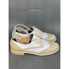 Amalfi by Rangoni Leather Oxford Brogues flats white beige womens size 7