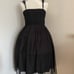 axes femme black dress fairycore cottage core jfashion ballet core Lolita kawaii