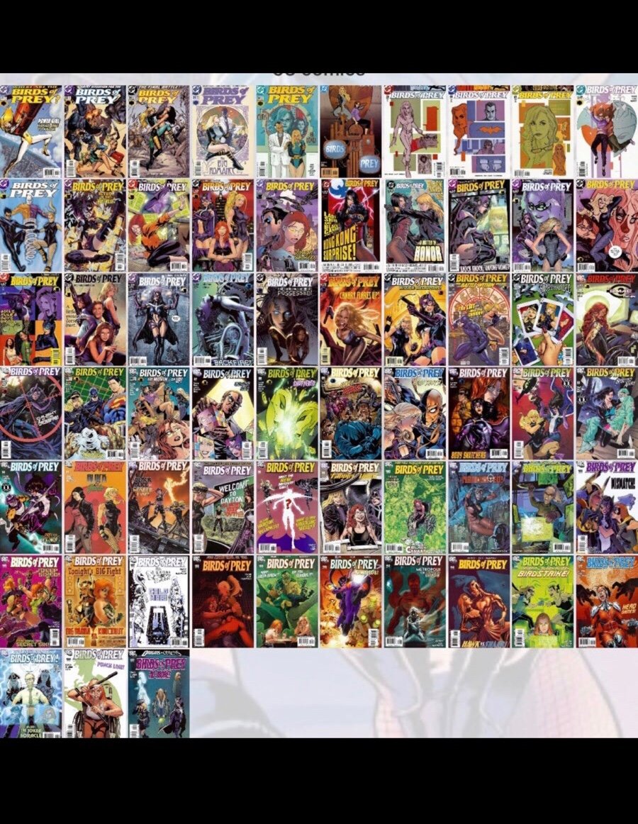 Birds Of Prey huge lot of 60 issues