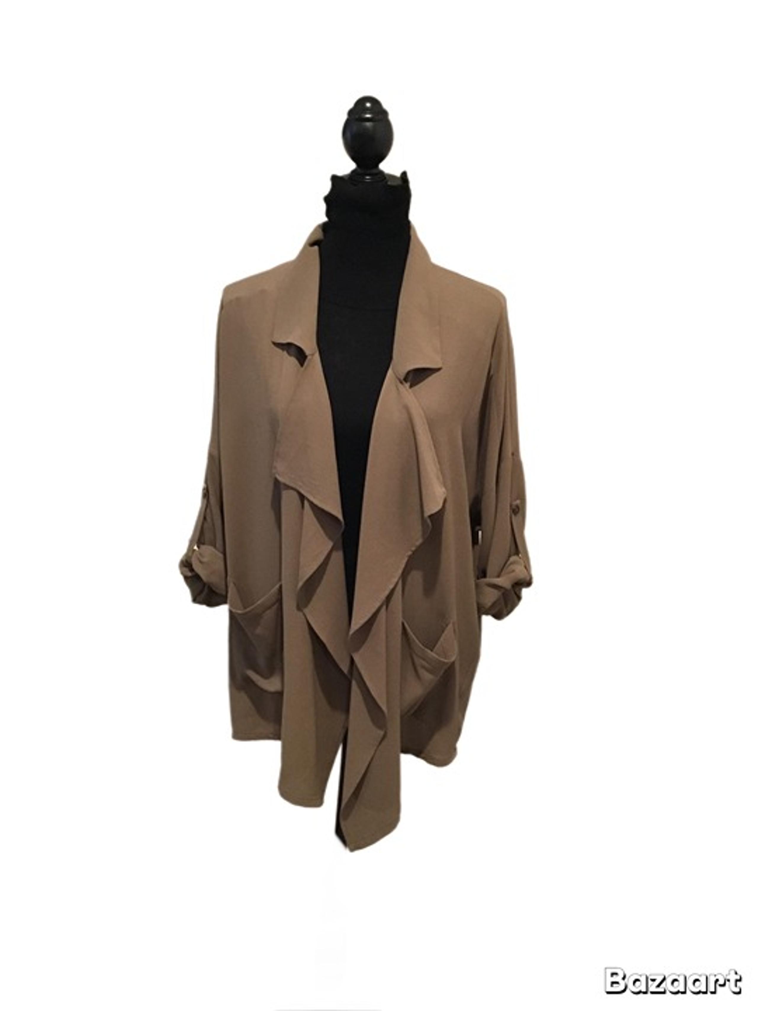 Bobeau Women’s Sz Small brown Open Front Cardigan